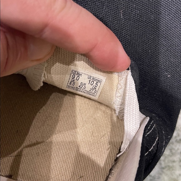 Vans Men's Black and White Slip-On Loafers Mens 9/womens 10.5 - Picture 3 of 7